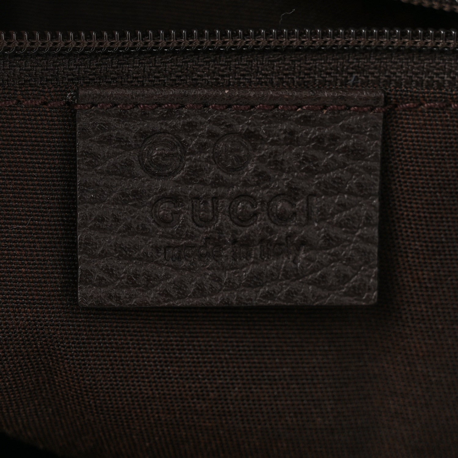 Gucci Calfskin Medium Braided Handle Gifford Tote Dark Brown 6 of 13
