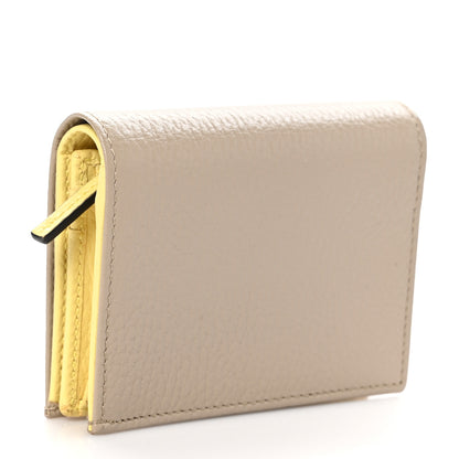 Gucci Dollar Calfskin Bi- Color GG Marmont Card Case Oatmeal Banana 3 of 8