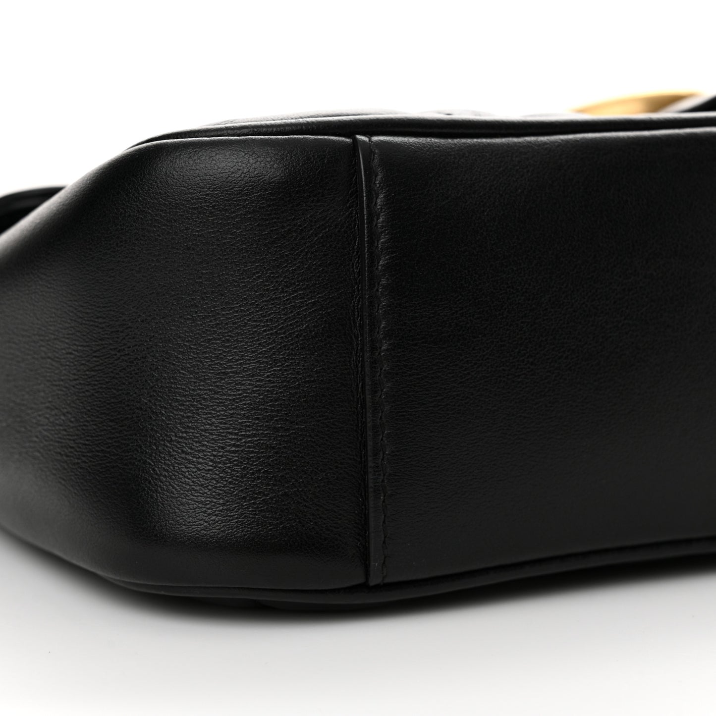 Calfskin Matelasse Small GG Marmont Shoulder Bag Black