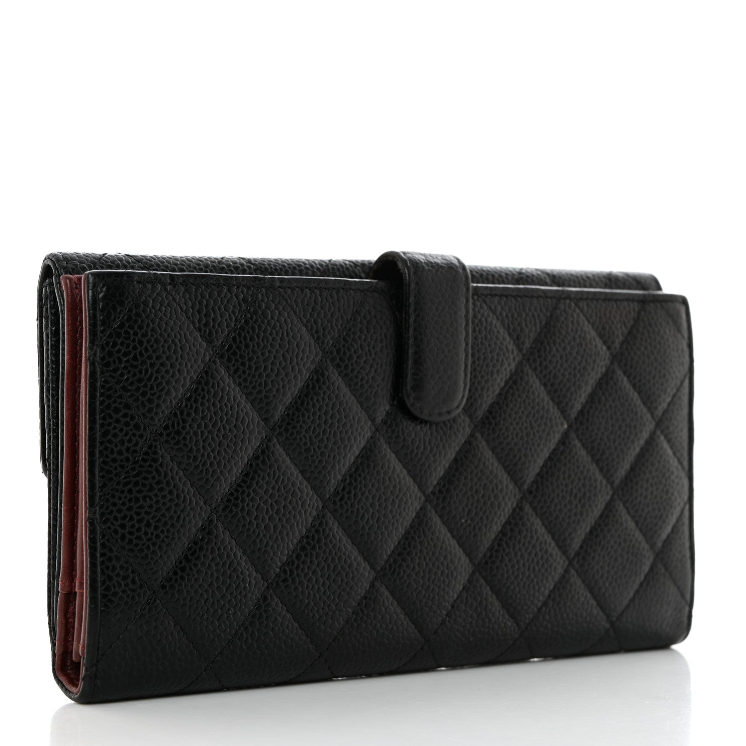 Chanel Caviar Quilted Long Flap Wallet Black 3 of 10