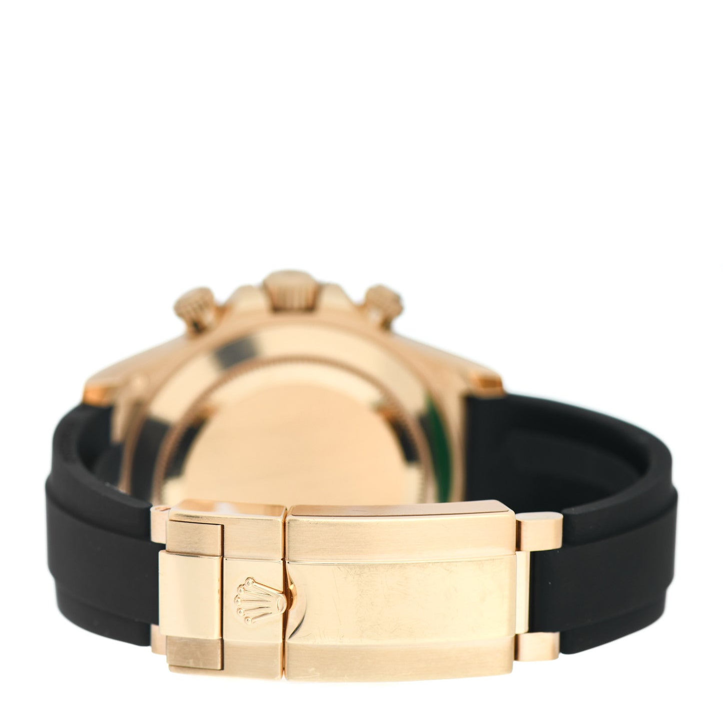 18K Yellow Gold Oysterflex 40mm Daytona Oyster Perpetual Watch Black Champagne 116518LN