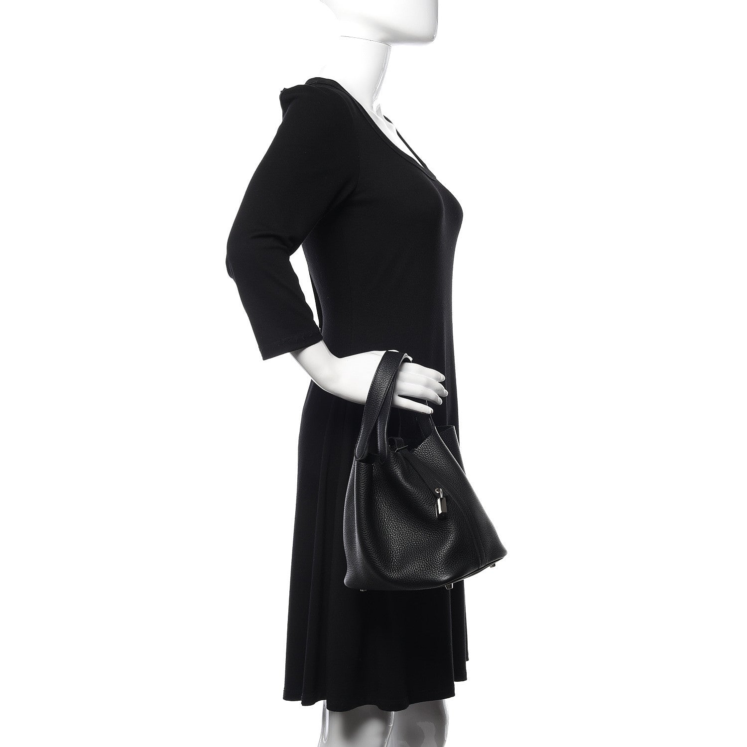 Hermes Taurillon Clemence Picotin Lock 18 PM Black 2 of 10