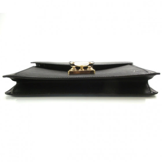 Louis Vuitton Epi Pochette Sellier Dragonne Clutch Black 4 of 12