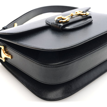 Gucci Azalea Calfskin Horsebit 1955 Shoulder Bag Black 9 of 10