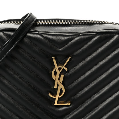 Saint Laurent Calfskin Matelasse Monogram Lou Camera Bag Black 8 of 10