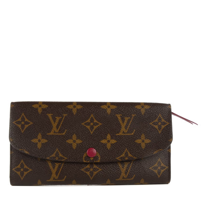 Louis Vuitton Monogram Emilie Wallet Fuchsia 1 of 7
