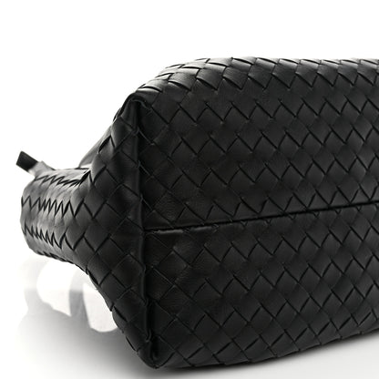 Bottega Veneta Calfskin Intrecciato Small Pinacoteca Tote Black Fondant 9 of 10