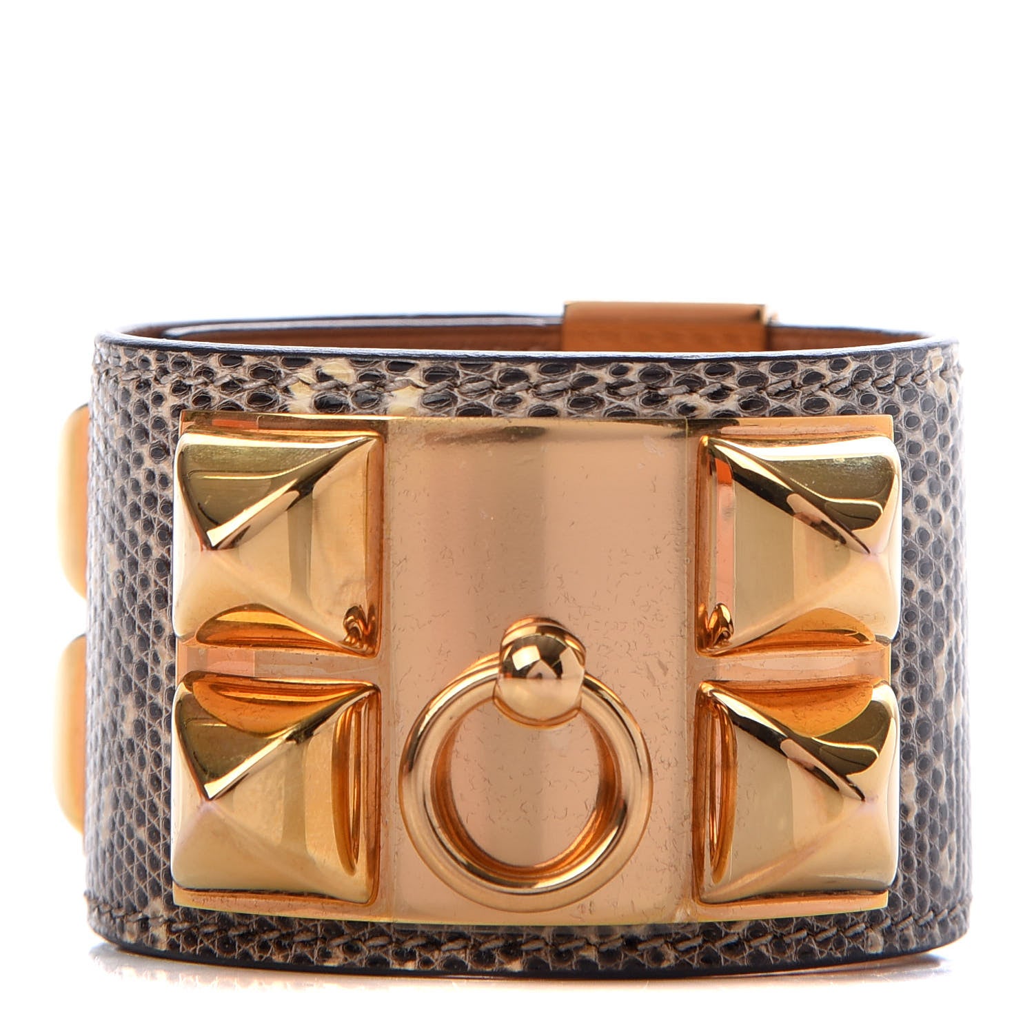 Hermes Lizard Collier De Chien CDC Bracelet T2 Ombre 1 of 7