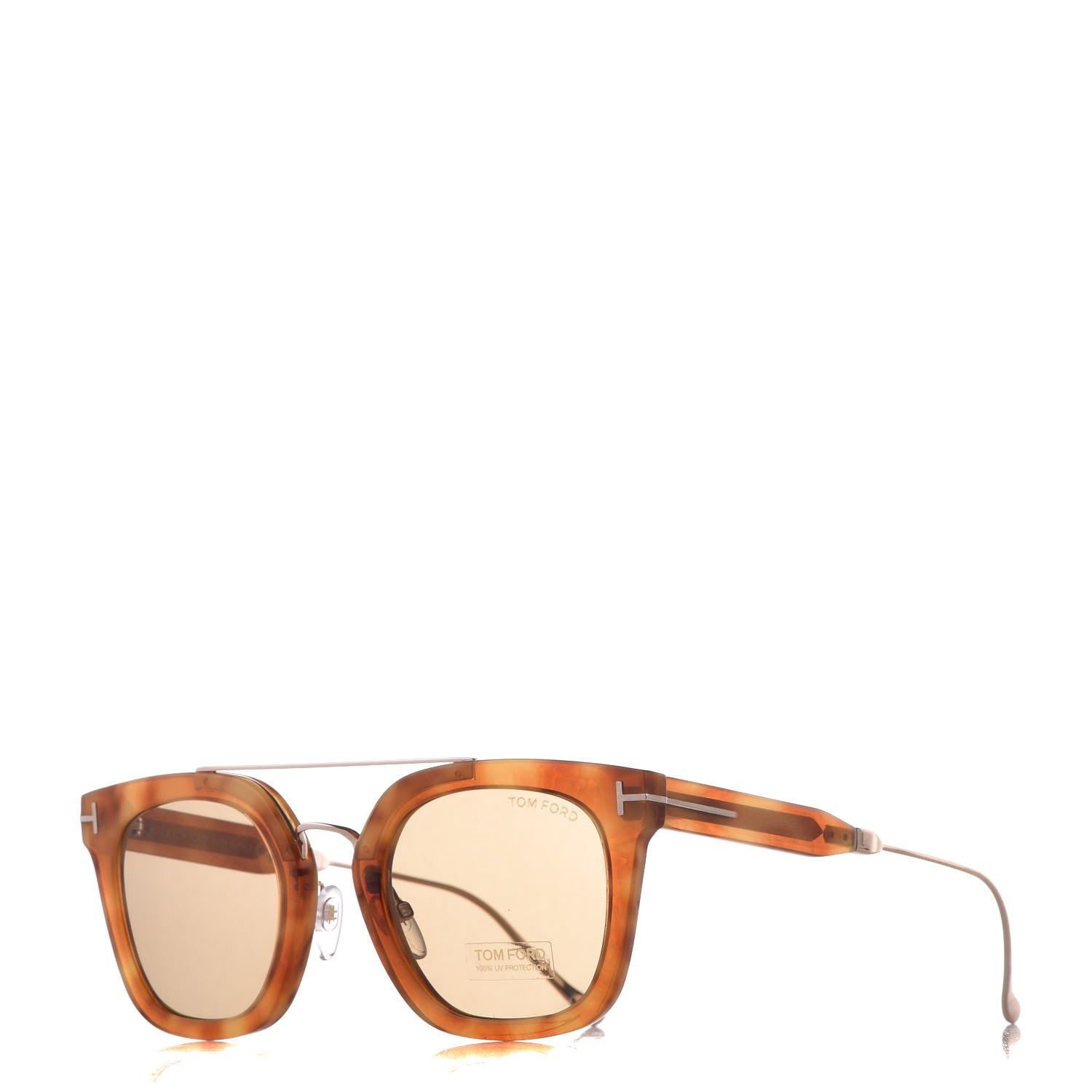 Tom Ford Alex Squared Sunglasses TF541 Vintage Havana 1 of 7