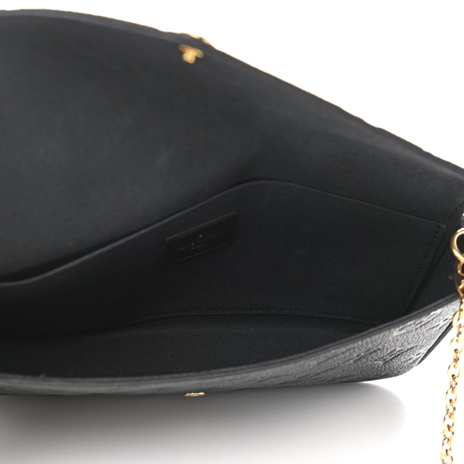 Louis Vuitton Empreinte Pochette Felicie Chain Wallet Black 6 of 11