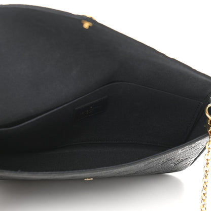Louis Vuitton Empreinte Pochette Felicie Chain Wallet Black 6 of 11
