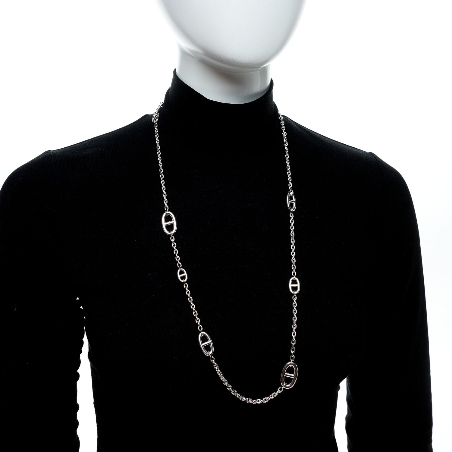 Hermes Sterling Silver Farandole Necklace 80 2 of 6