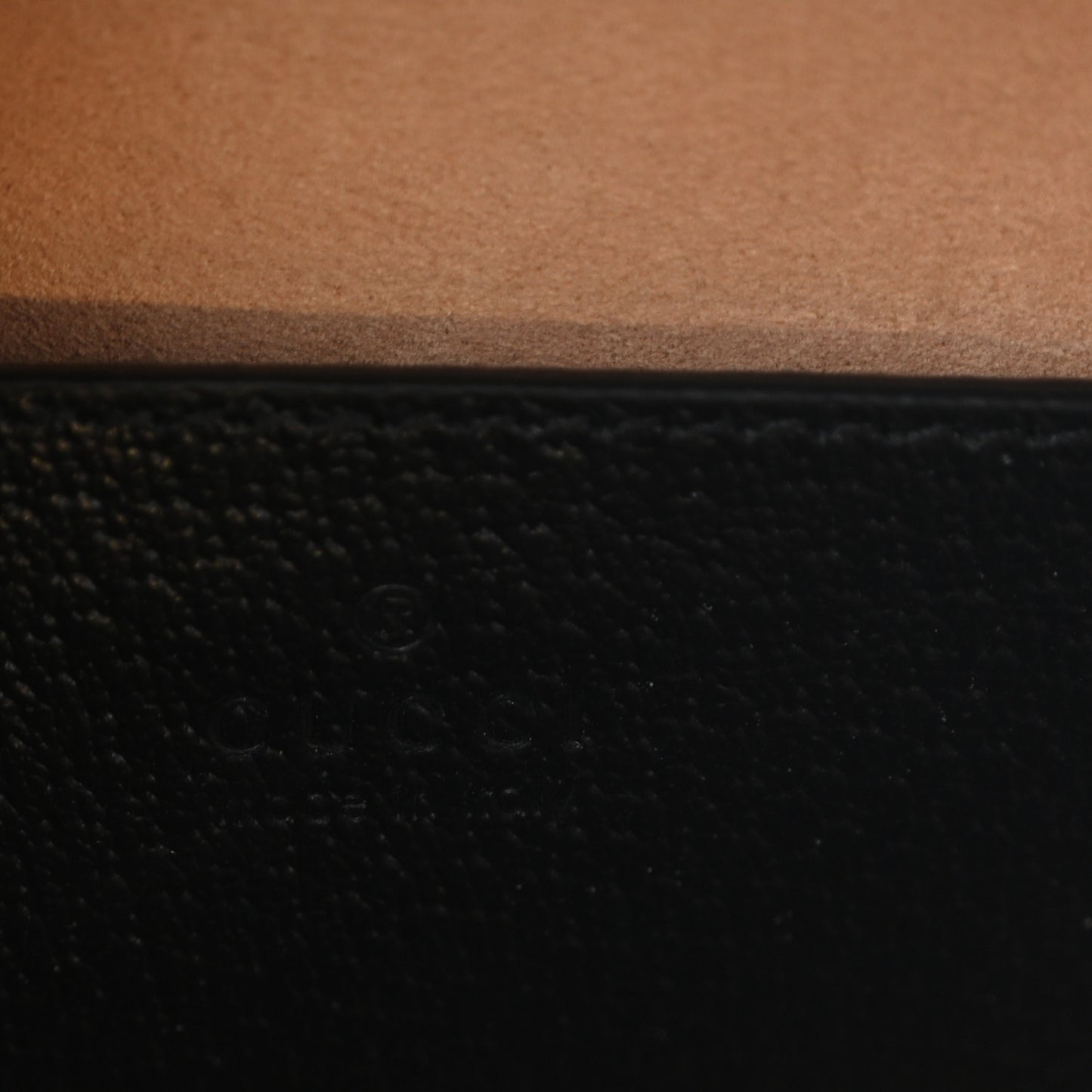Textured Dollar Calfskin Web Small Diana Tote Bag Black Dusty Grey