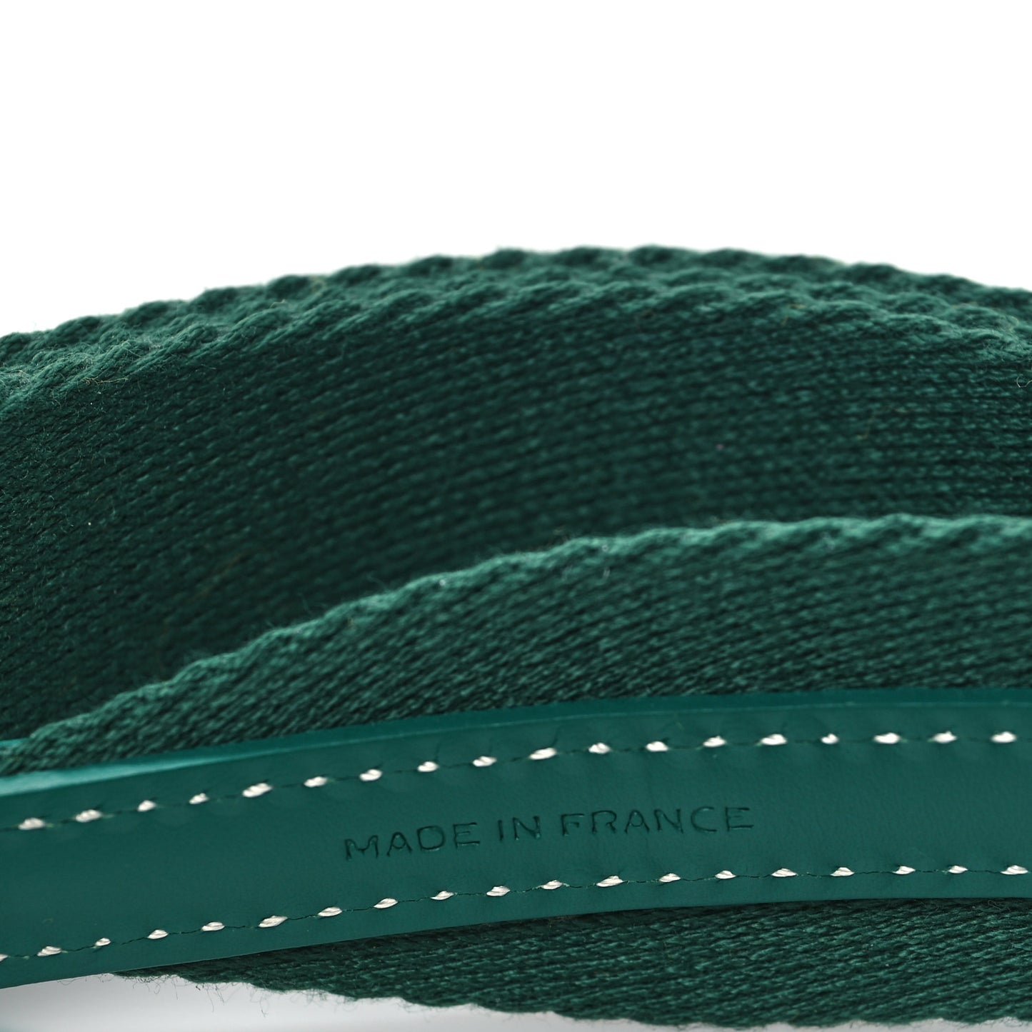 Canvas Calfskin Adjustable Shoulder Strap Green