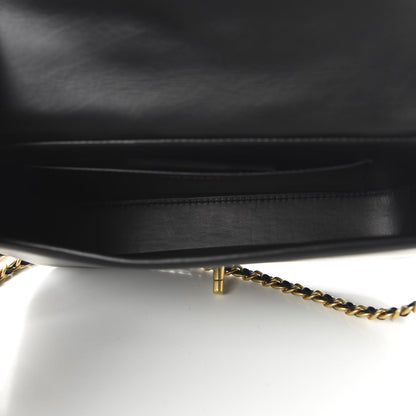 Chanel Calfskin Quilted Nailed CC Flap Bag Black 5 of 10