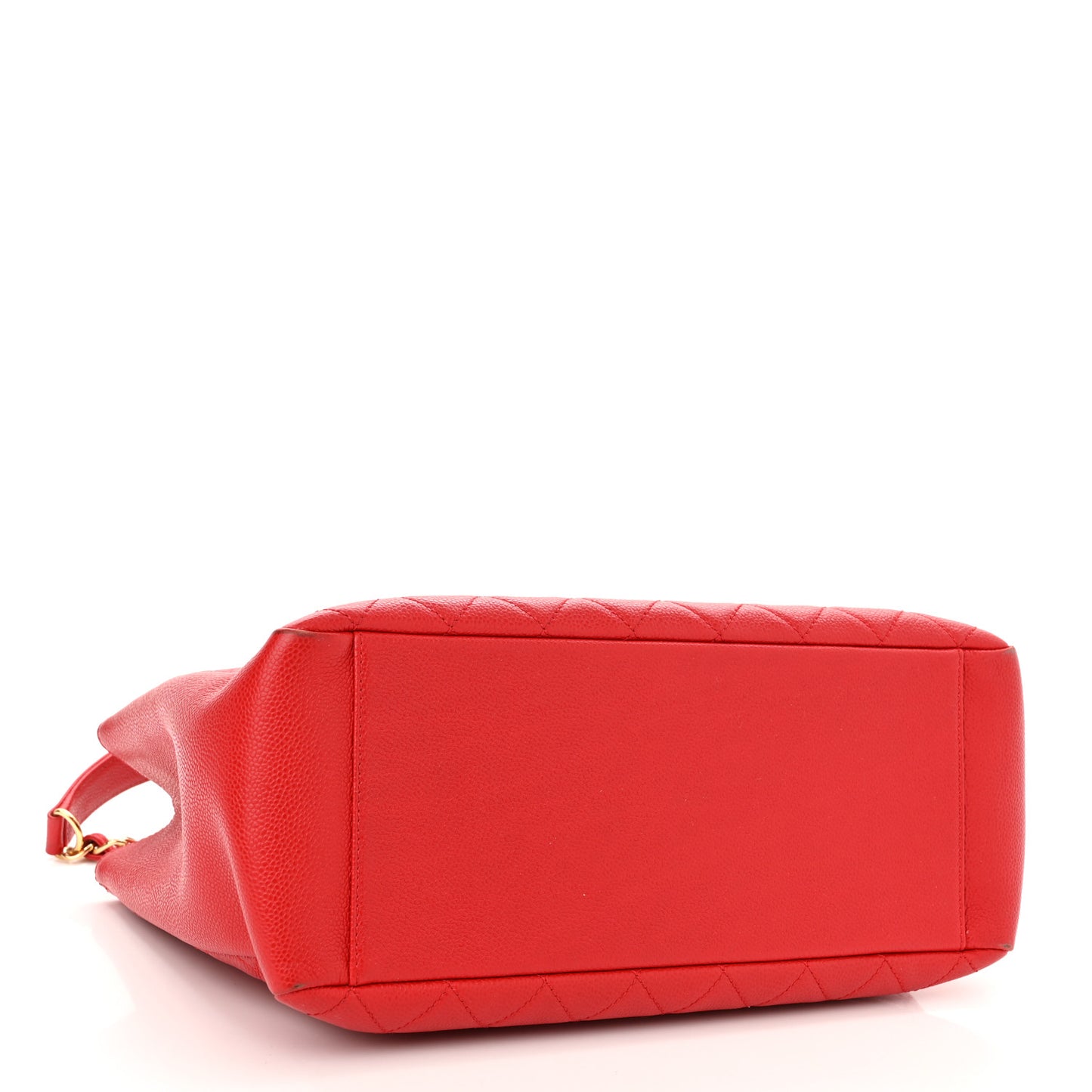 Caviar Quilted Grand Shopping Tote GST Red
