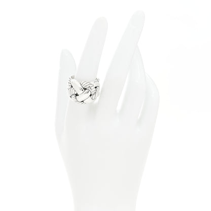 David Yurman Sterling Silver Woven Cable Dome Ring 56 7.5 2 of 5
