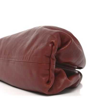 Bottega Veneta Smooth Butter Calf The Pouch Oversized Clutch Rust 10 of 10