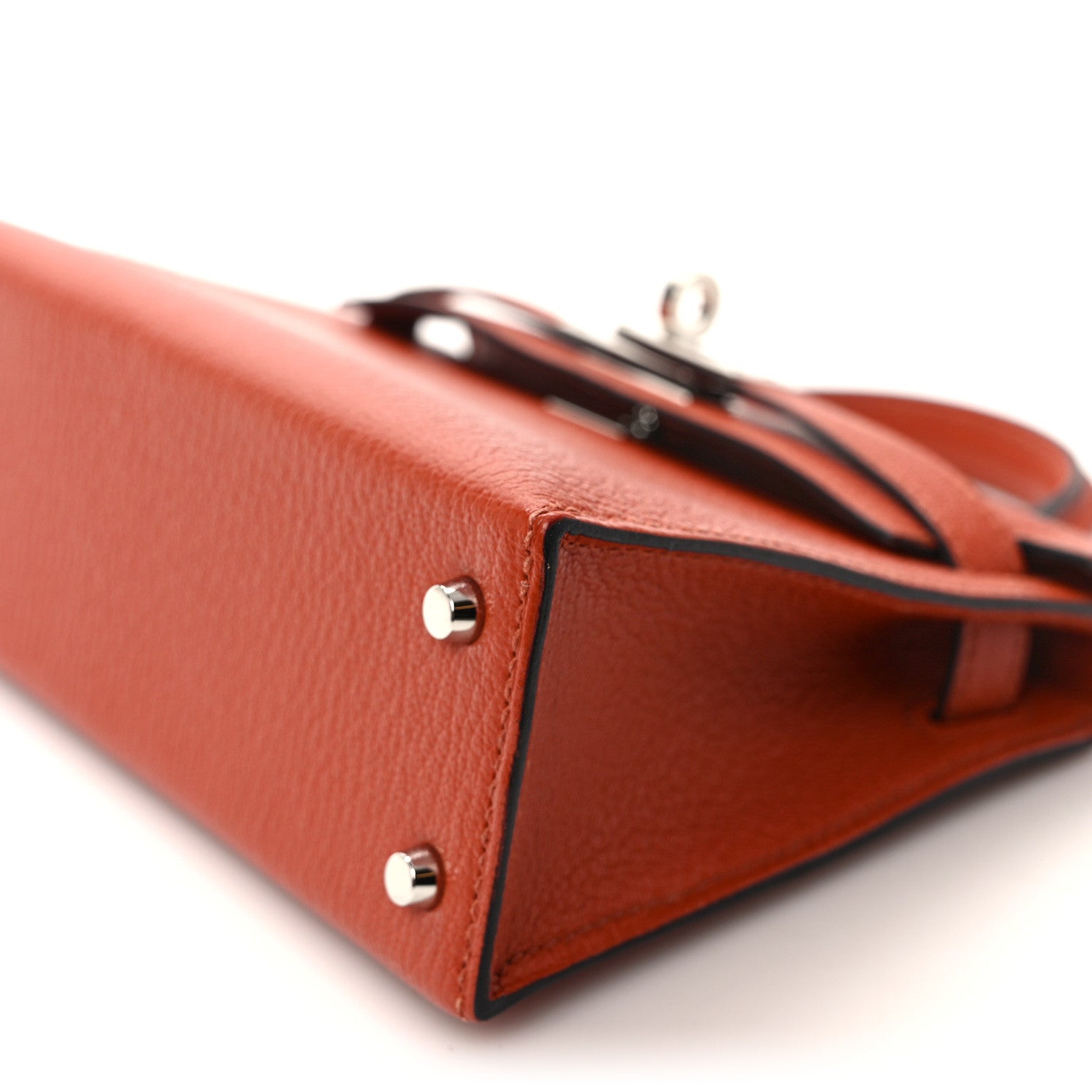 Hermes Chevre Mysore Mini Kelly Sellier 20 Cuivre Rose Mexico 10 of 14