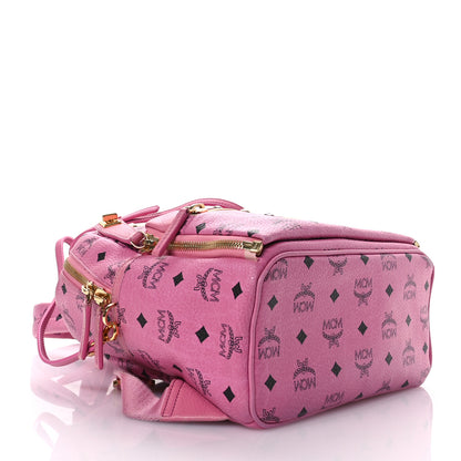 MCM Visetos Studded Small Dual Stark Backpack Pink 4 of 14