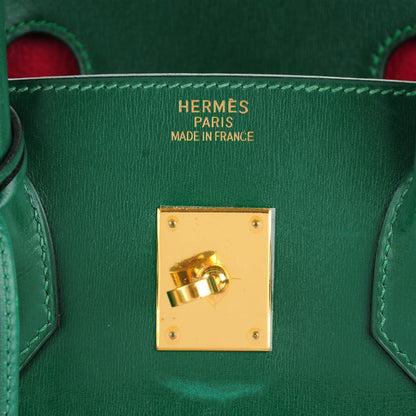 Hermes Box Vibrato Birkin 35 Vert Clair 8 of 24