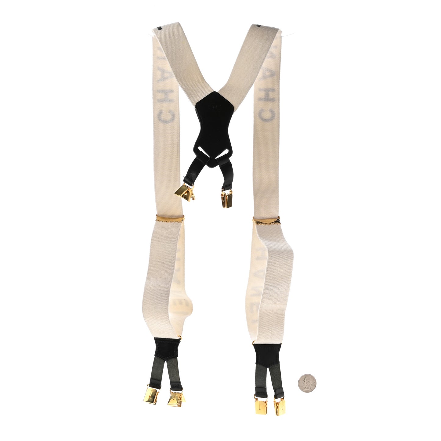 Logo Suspenders Black White