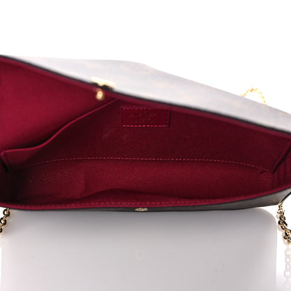 Louis Vuitton Monogram Pochette Felicie Chain Wallet Fuchsia 6 of 11