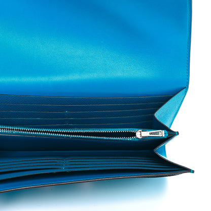 Hermes Epsom Constance Long Wallet Bleu Zanzibar 5 of 8