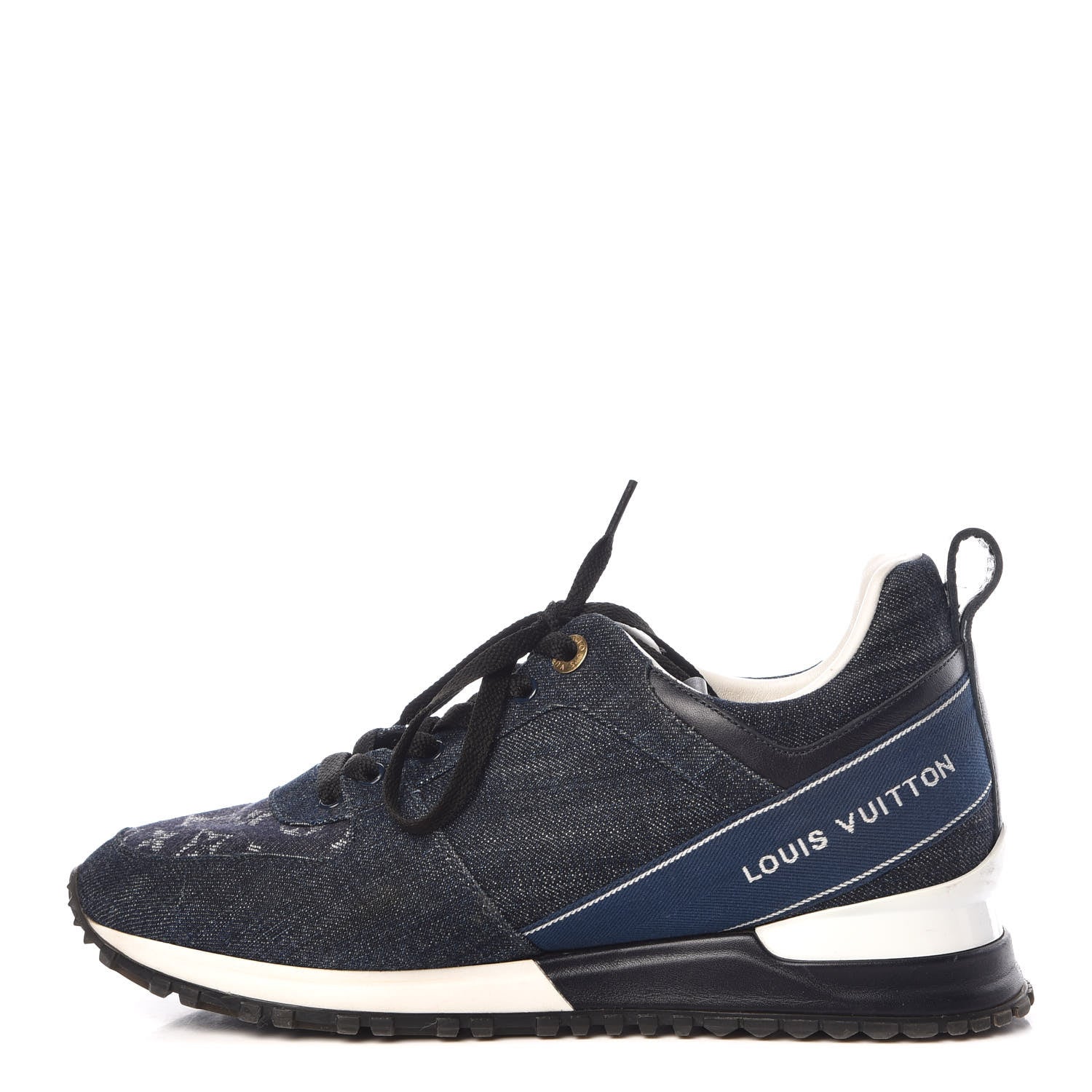 Louis Vuitton Monogram Denim Run Away Sneakers 39 Blue 1 of 14