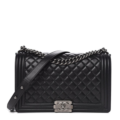 Chanel Lambskin Quilted New Medium Boy Flap Black 1 of 11