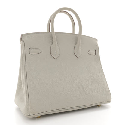 Hermes Togo Birkin 25 Gris Perle 3 of 12