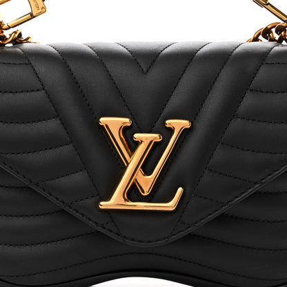 Louis Vuitton Calfskin New Wave Chain MM Black 8 of 11