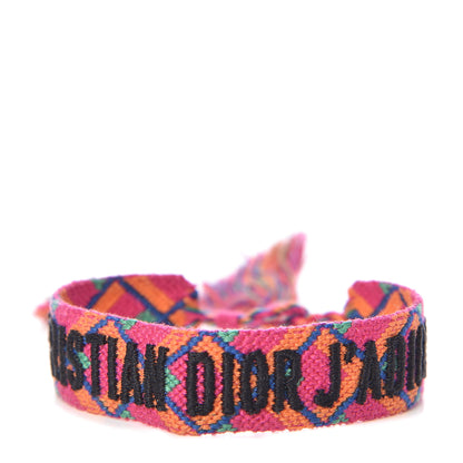 Christian Dior Woven Cotton J'Adior Friendship Bracelet 1 of 3