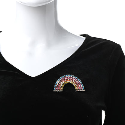 Chanel Lambskin Chain Rainbow CC Brooch Gold Multicolor 2 of 4