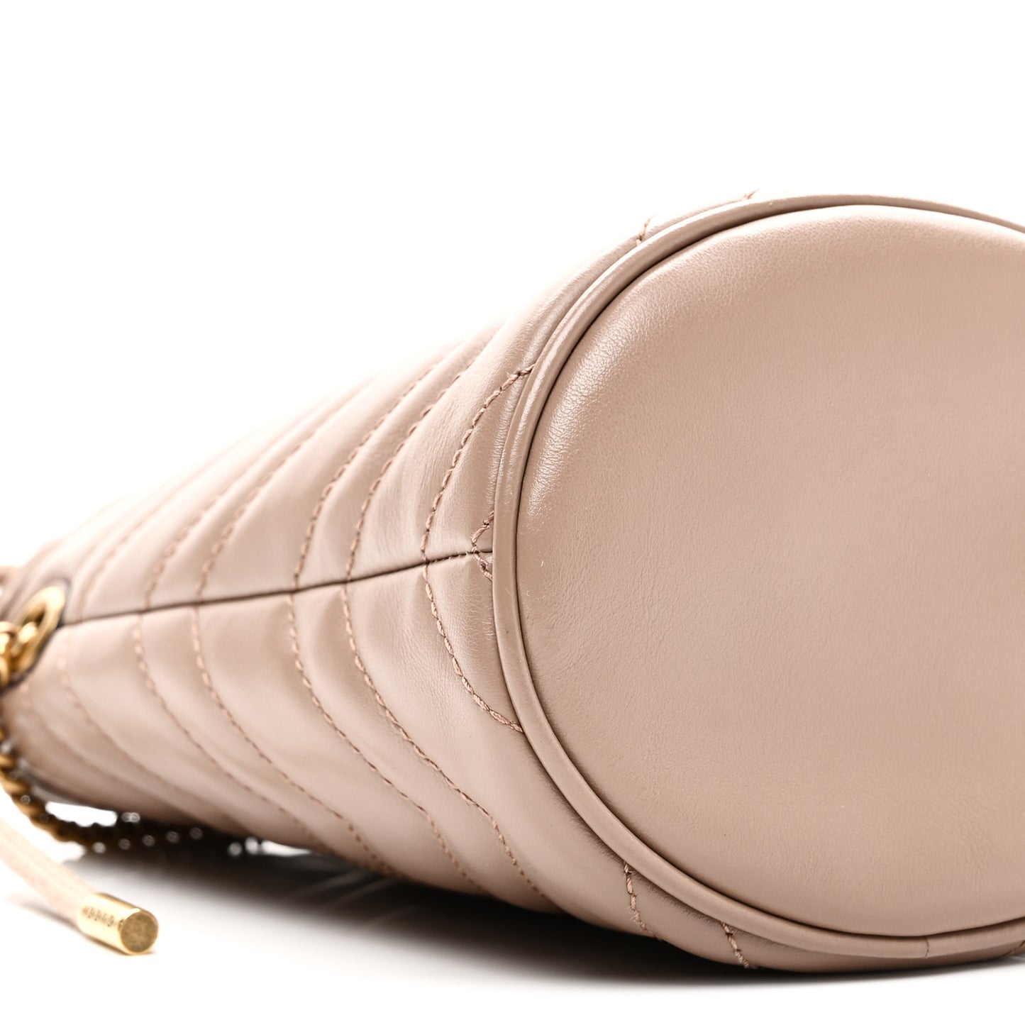 Calfskin Matelasse Mini GG Marmont 2.0 Bucket Bag Porcelain Rose