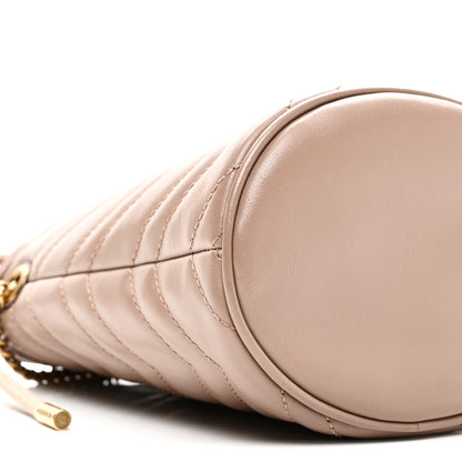 Gucci Calfskin Matelasse Mini GG Marmont 2.0 Bucket Bag Porcelain Rose 9 of 10