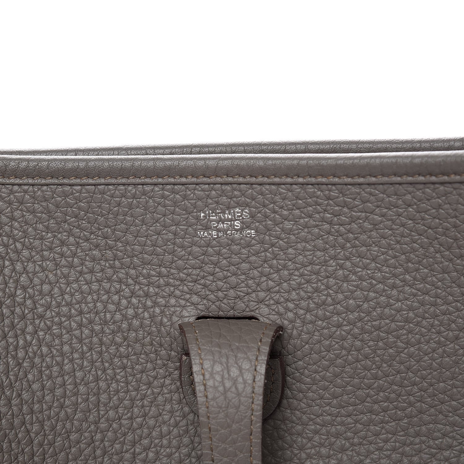 Hermes Taurillon Clemence Evelyne III PM Etain 9 of 11
