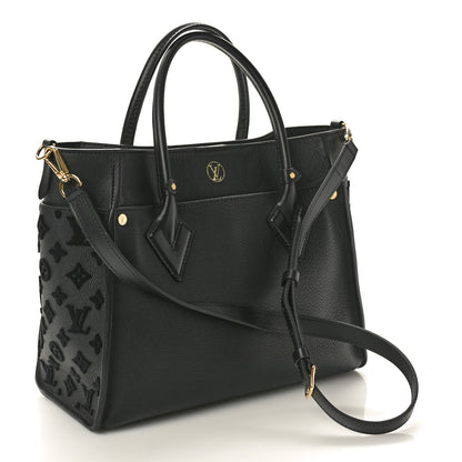 Louis Vuitton Calfskin Monogram Tufting On My Side Black 2 of 9