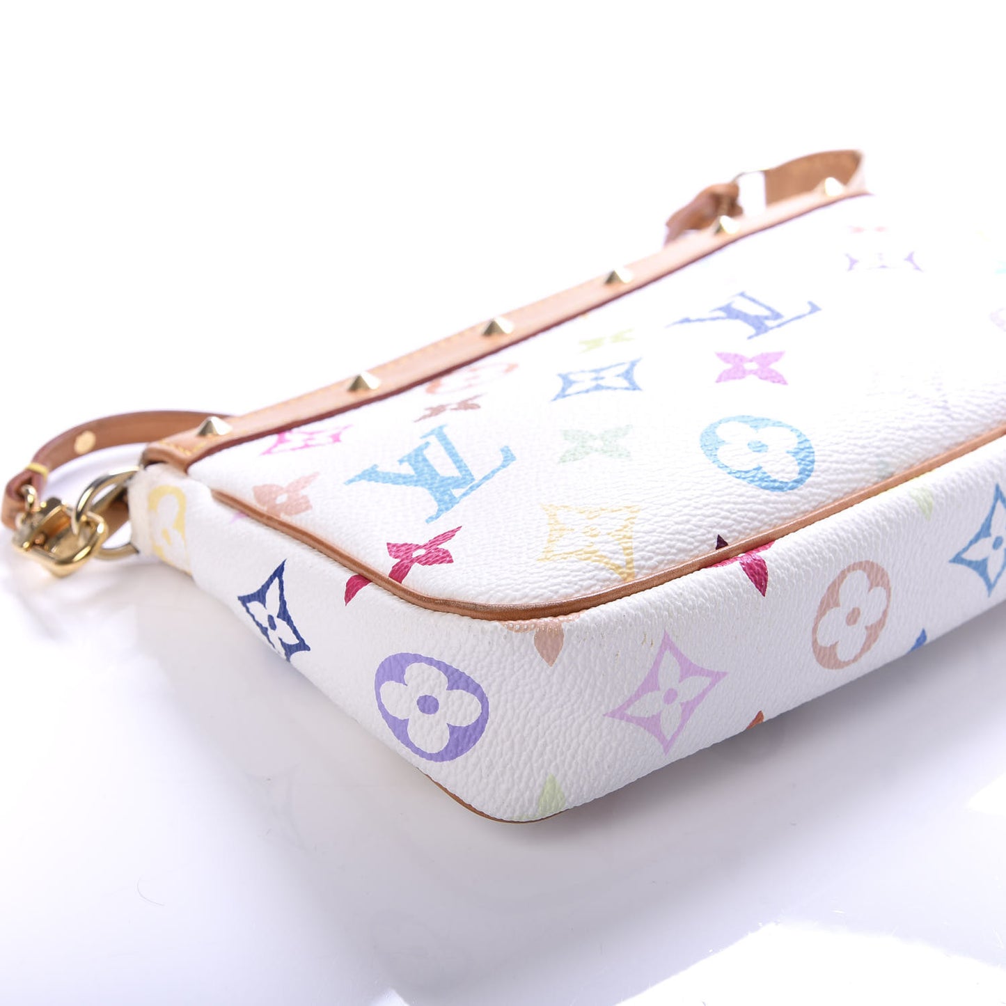 Monogram Multicolor Pochette Accessories White