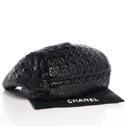 Chanel Vinyl Graphic Edge Tote Black 4 of 7
