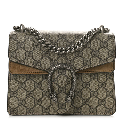 Gucci GG Supreme Monogram Mini Dionysus Shoulder Bag Taupe 1 of 10