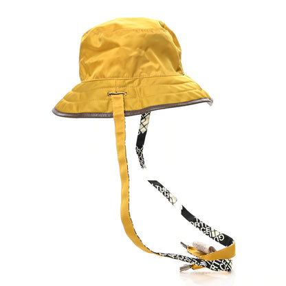Gucci X THE NORTH FACE Nylon Reversible Self-Tie Bucket Hat Black Yellow 13 of 14