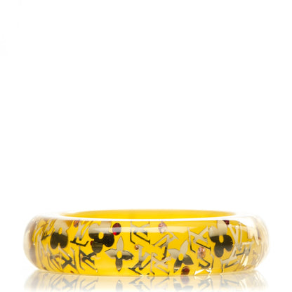 Louis Vuitton Resin Swarovski Medium Inclusion Bracelet GM Yellow 1 of 2