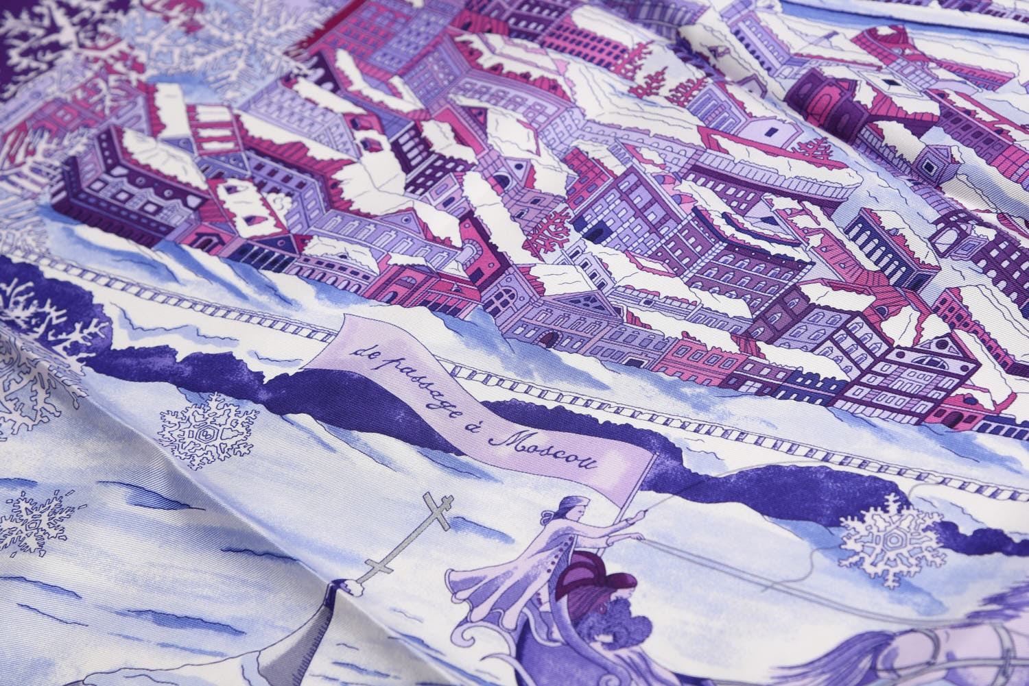 Hermes Silk Scarf De Passage a Moscou Scarf 90 4 of 4