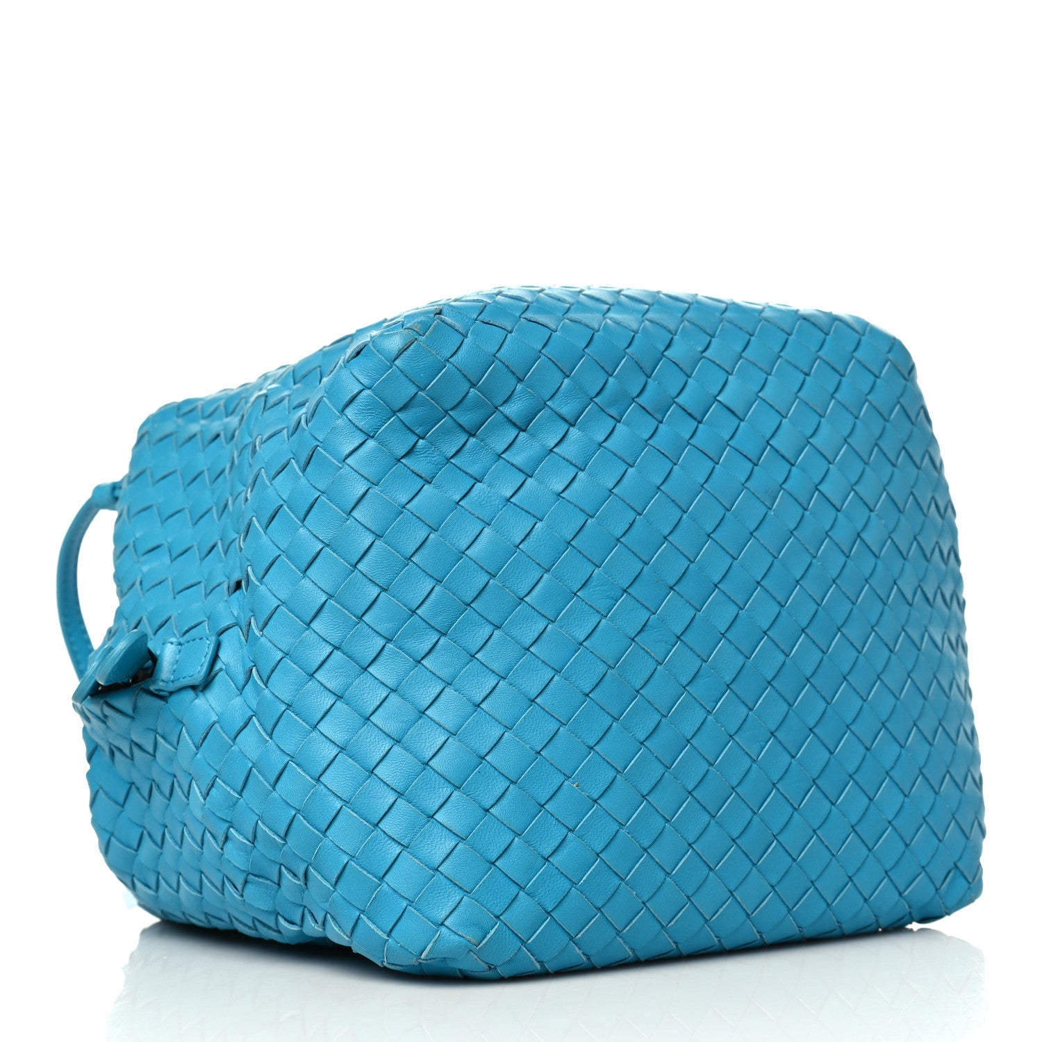 Bottega Veneta Nappa Intrecciato Cube Messenger Turquoise 4 of 8