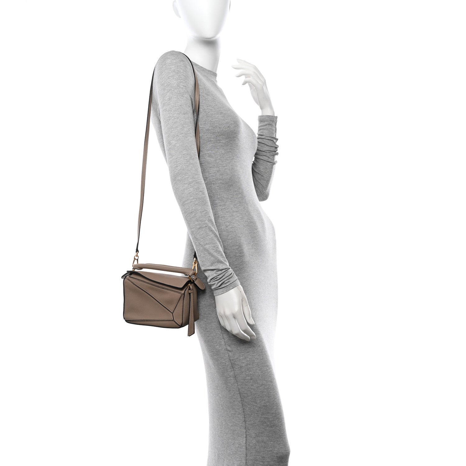 Loewe Calfskin Mini Puzzle Bag Sand 2 of 9