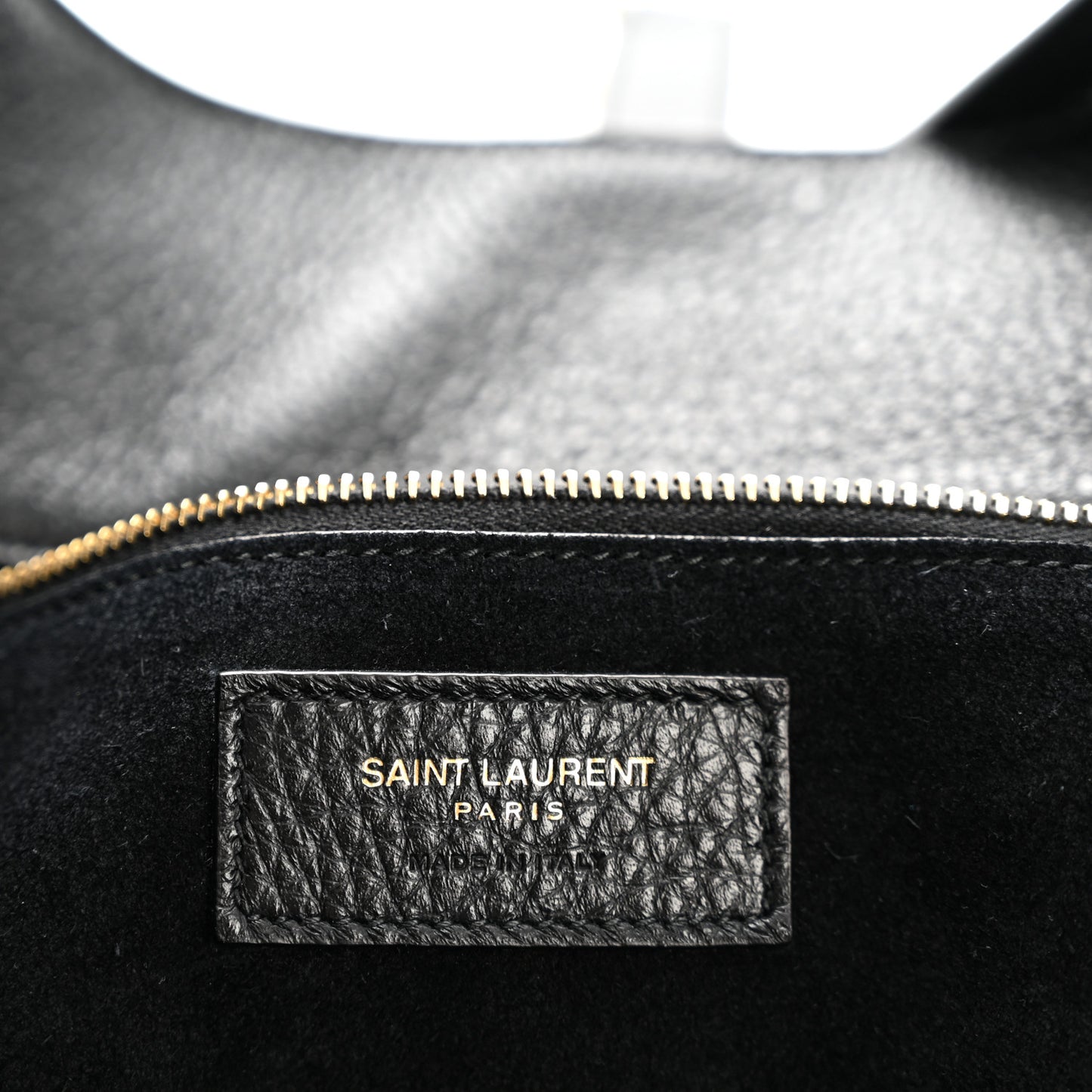 Grained Deerskin Bea Tote Black