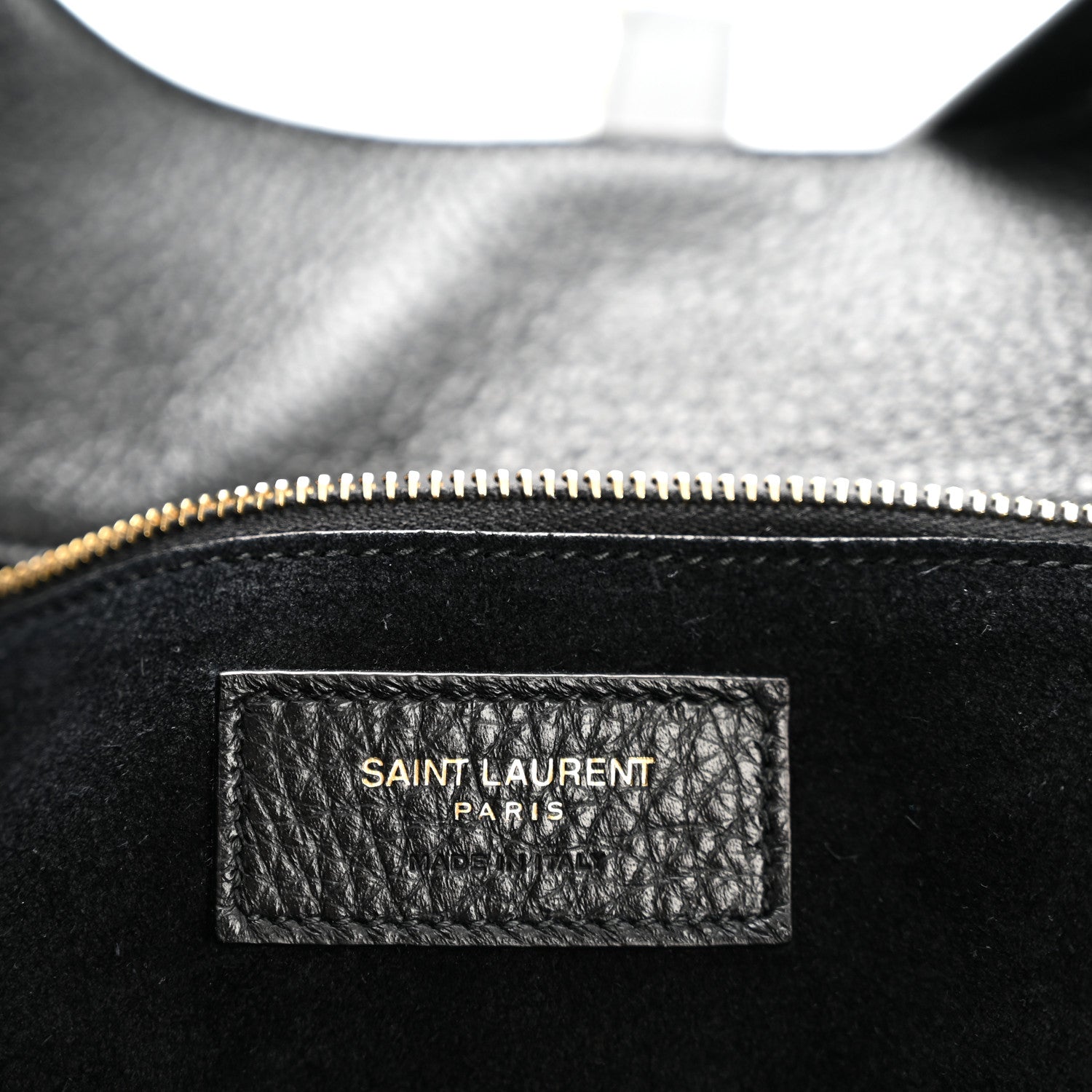Saint Laurent Grained Deerskin Bea Tote Black 6 of 11