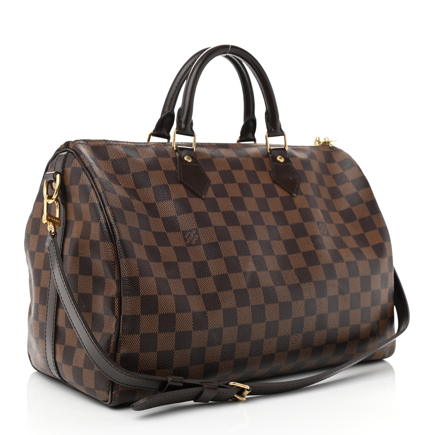 Louis Vuitton Damier Ebene Speedy Bandouliere 35 3 of 9