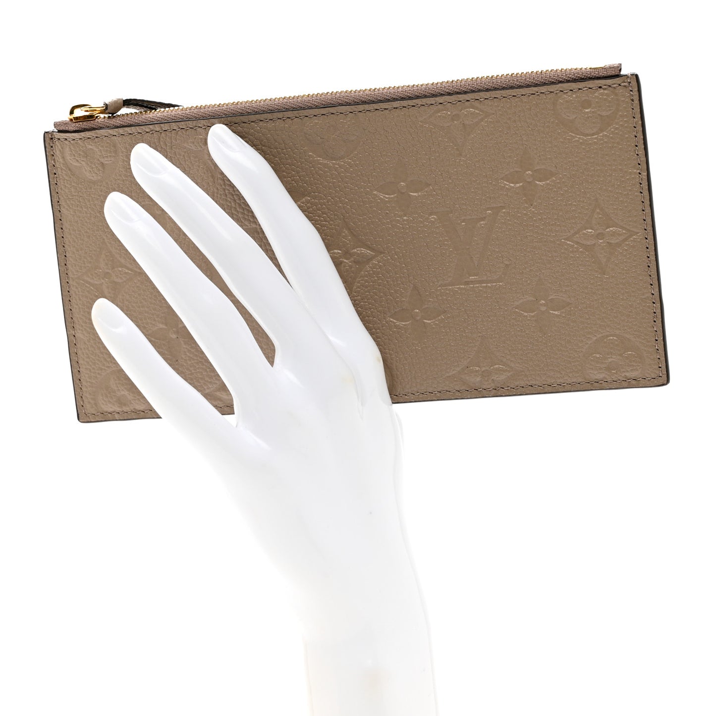 Empreinte Felicie Chain Wallet Zippered Insert Tourterelle
